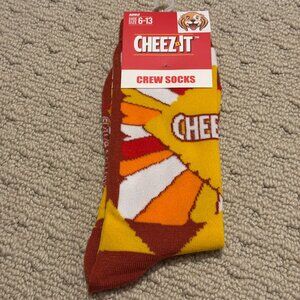 New Cheez-It Novelty Crew Socks Size 6-12/13 - Men's/Women's -